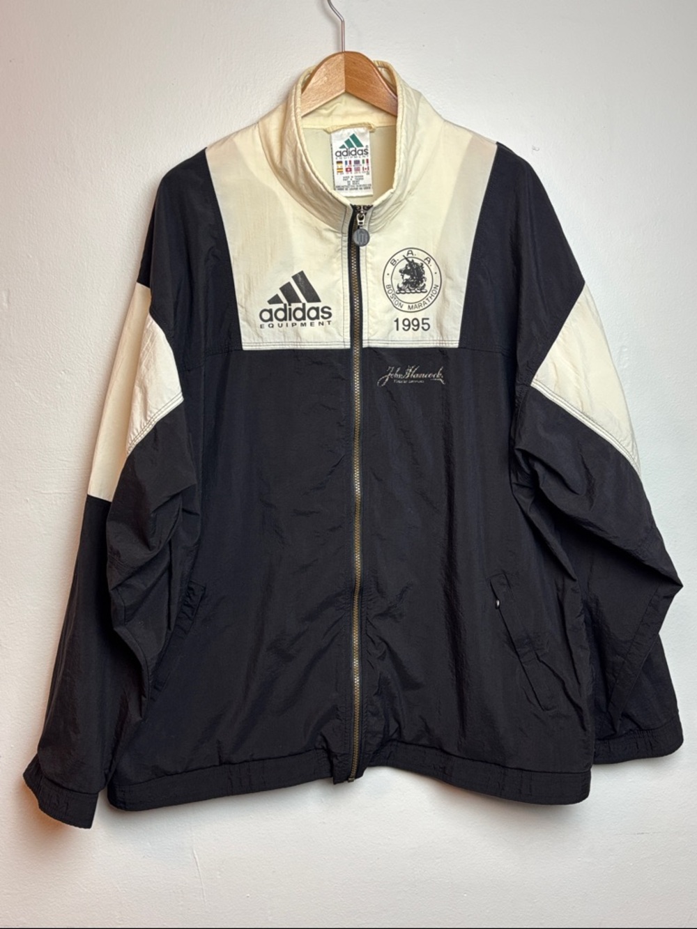 VTG 90s Adidas Equipment Men’s XL 1995 Boston Marathon Windbreaker Jacket